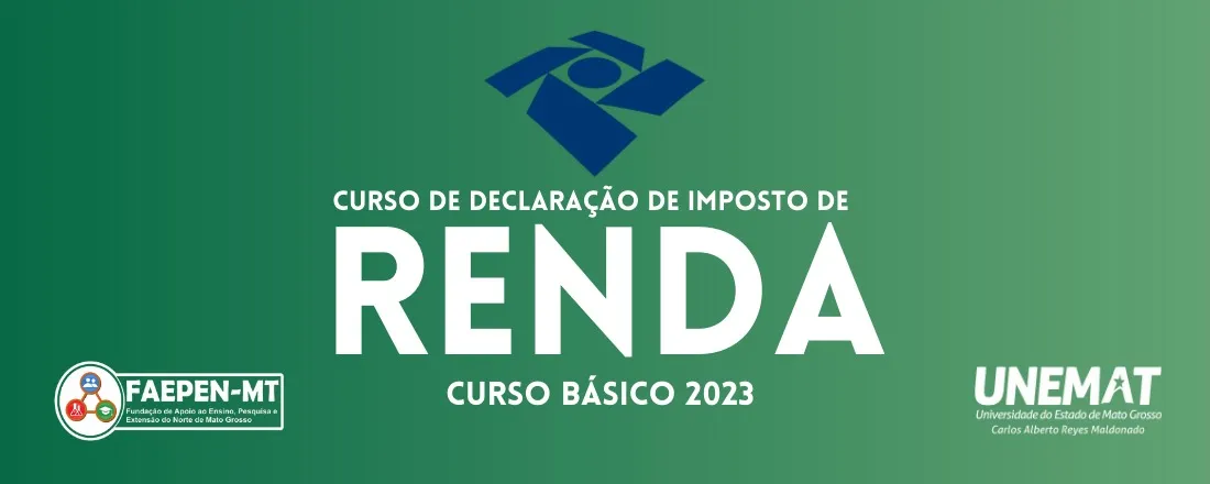 Banner do evento Curso Básico de Declaração de Imposto de Renda de Pessoa Física – DIRPF/2023