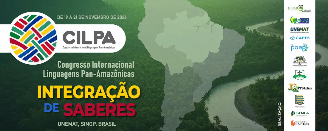Banner do evento Congresso Internacional Linguagens Pan-Amazônicas: integração de saberes (CILPA)